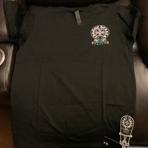 Brand new black Chrome hearts short sleeve shirt. With tags
